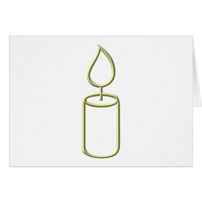 Candle Cards (Front Horizontal)