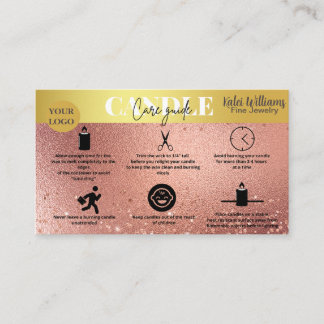 Candle Care Business Card