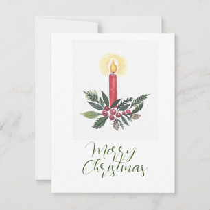 Candle Christmas Card