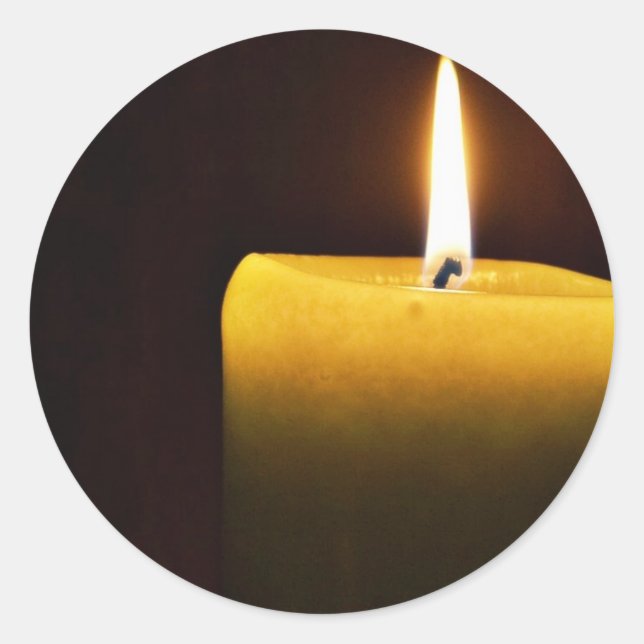 Candle Classic Round Sticker (Front)