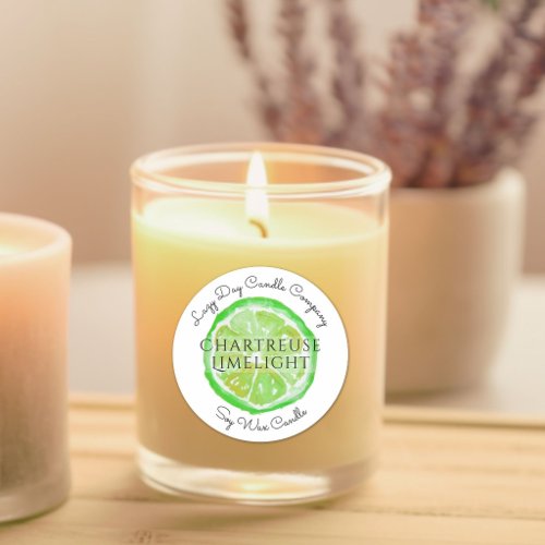 Candle Company Watercolor Citrus Lime Sticker