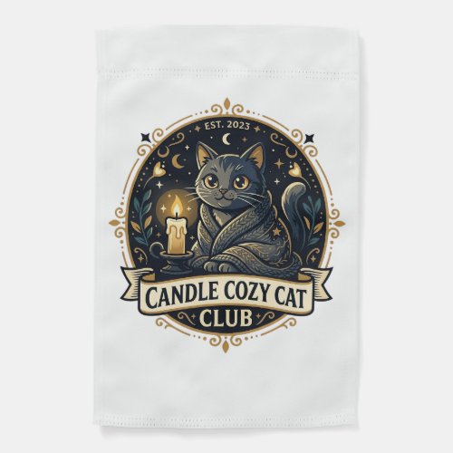 Candle Cozy Cat Cat Dad Gift Idea - Candle Cozy Ca Garden Flag