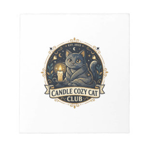 Candle Cozy Cat Cat Dad Gift Idea - Candle Cozy Ca Notepad