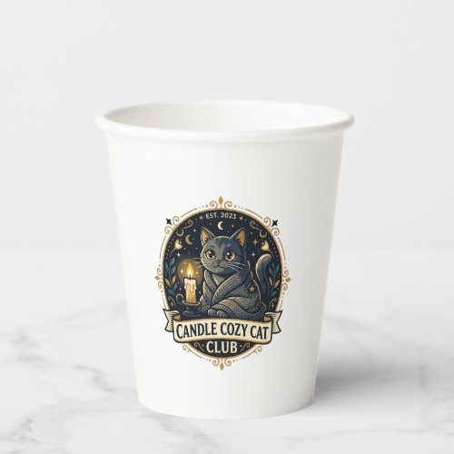Candle Cozy Cat Cat Dad Gift Idea - Candle Cozy Ca Paper Cups
