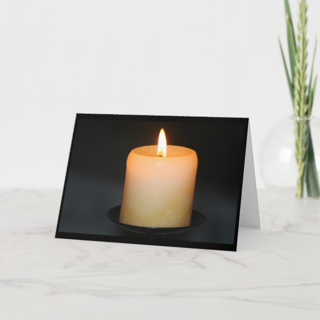 candle flame card (Front)