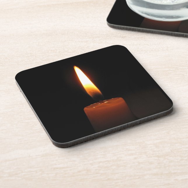 Candle Flame Drink Coaster (Left Side)