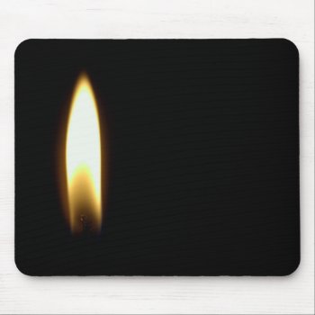 Candle Flame Funeral Death Sad Black Mousepad by GetArtFACTORY at Zazzle
