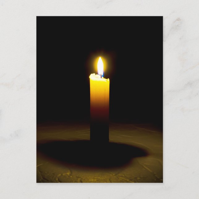 Candle, flame. postcard (Front)