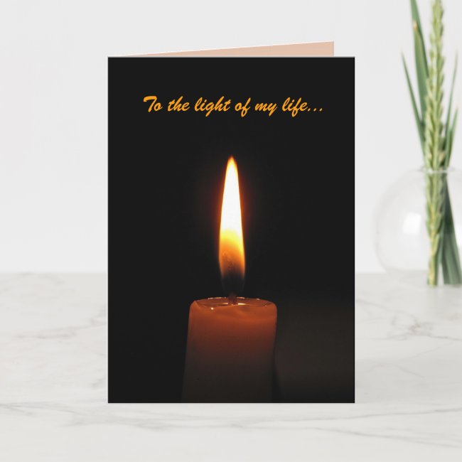 Candle Flame Valentines Day