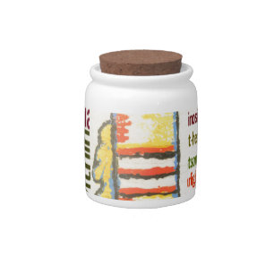 Candle Flame Word Cloud Art Print Candy Jar