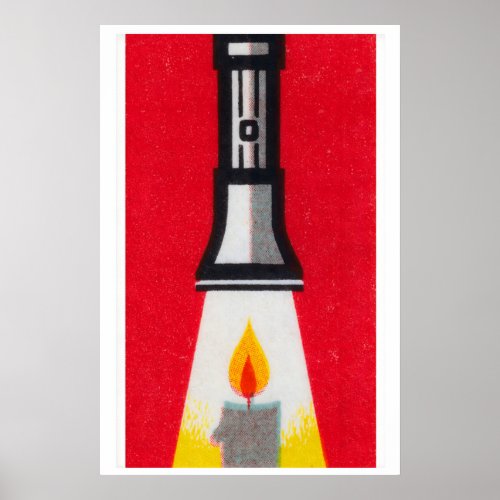 Candle Flashlight - Matchbox Print - Aesthetic