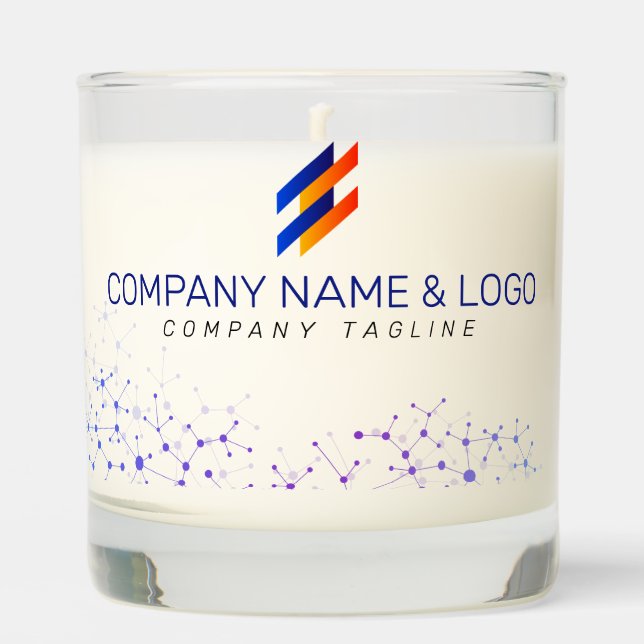 Candle For Business Party Custom Business  Name (Front)