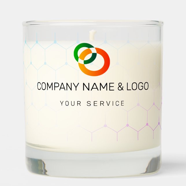 Candle For Business Party Custom Company Name (Front)