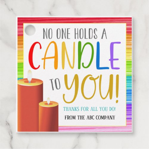 Candle Gift Tag