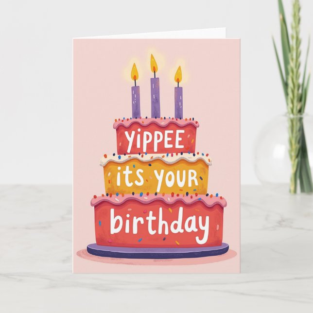Candle Glow Celebration Card (Front)