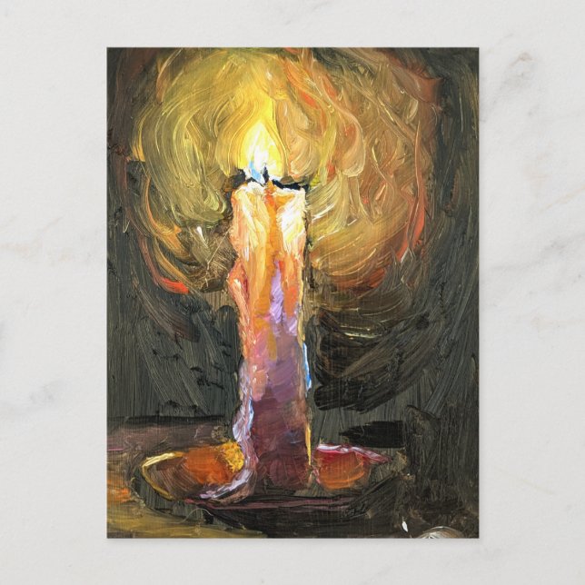 Candle glow postcard (Front)