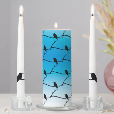 Candle - Hummingbird Mosaic