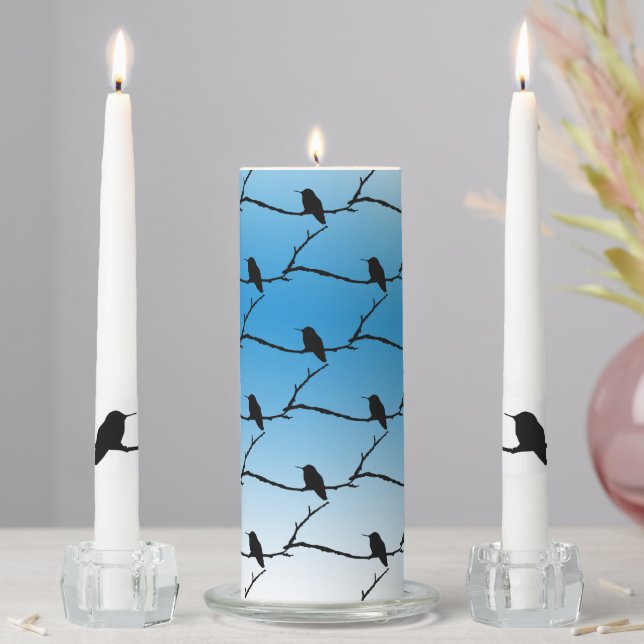 Candle - Hummingbird Mosaic (In Situ)