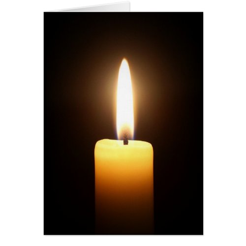 Candle in the dark Card