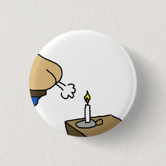 Candle In The Wind Cartoon Button