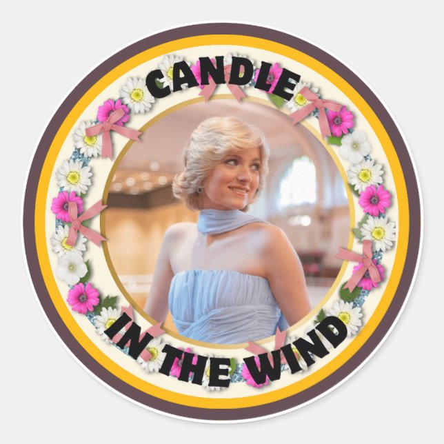 Candle in the Wind  Classic Round Sticker (Front)