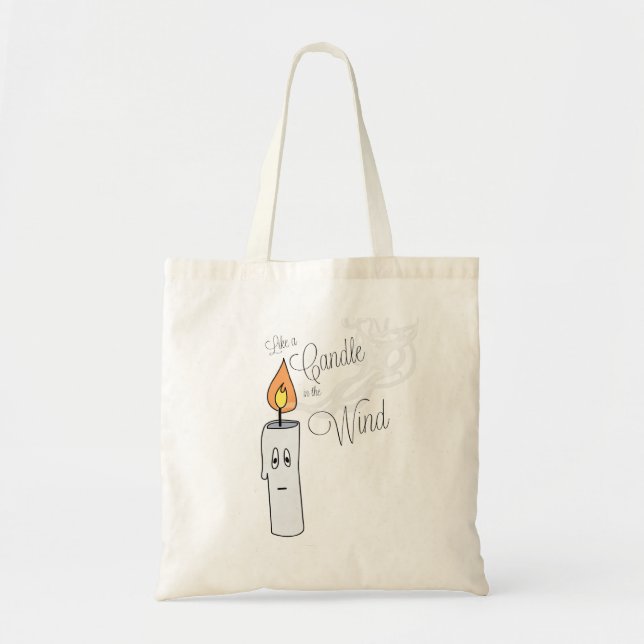 Candle in the wind tote bag (Front)