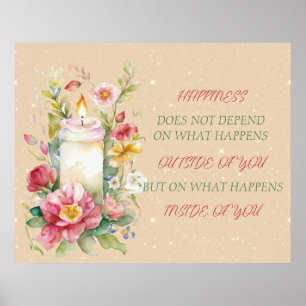Candle Inspirational Verse Poster