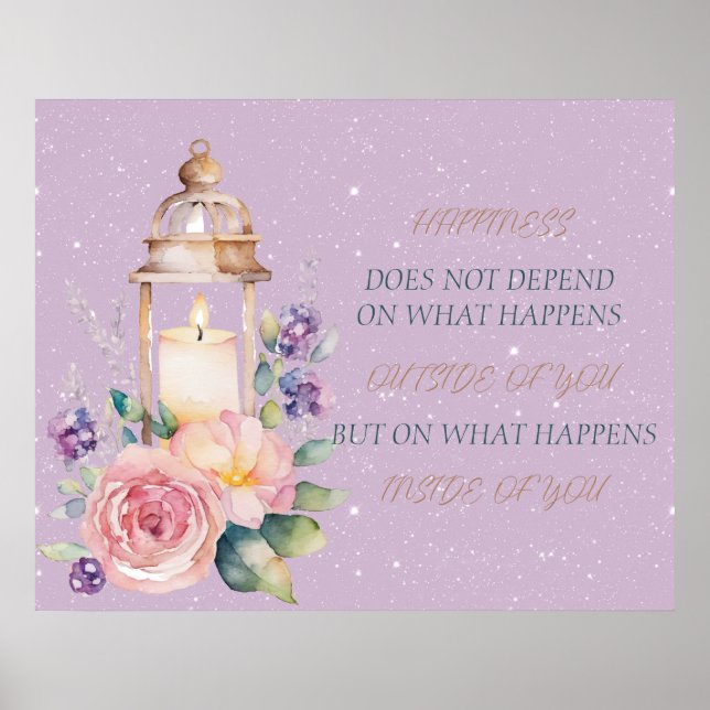Candle Inspirational Verse Poster (Front)