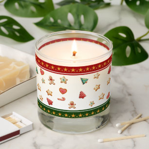 Candle Jar with Christmas Cookies