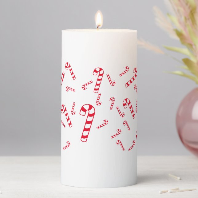 Candle - Jumbled Candy Canes (In Situ)