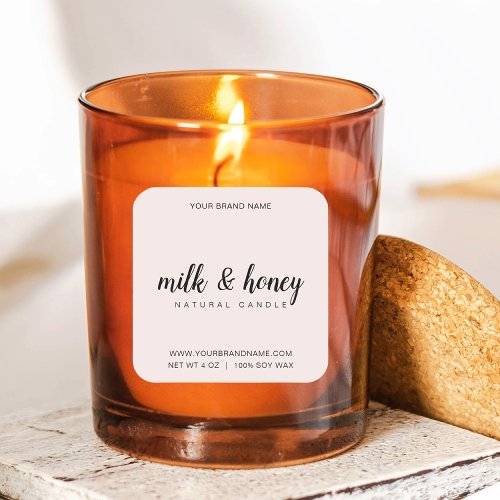 Candle Label Editable Product Label