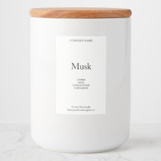 Candle Label Minimalist Strong Simple Soy Wax Gift