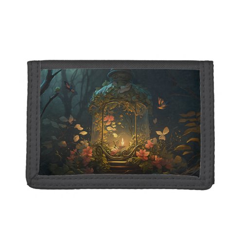 Candle Lamp Trifold Wallet