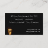 Candle/light business cars business card (Back)