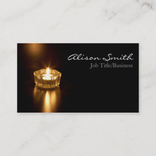 Candle/light business cars card