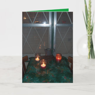 Candle light - Christmas Card - Customized