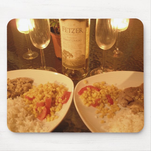 Candle light dinner mouse pad (Front)