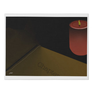Candle Light Faux Canvas Print