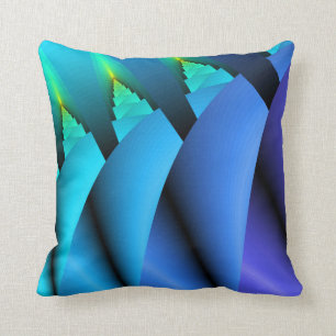 Candle Light Sofa Pillow:Blue, Turquoise, Purple Throw Pillow