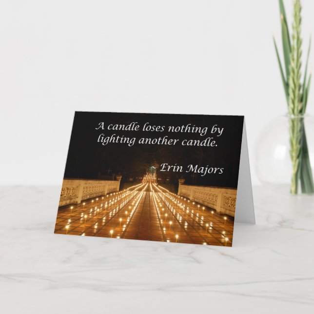 Candle lighting Card (Front)
