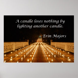 Candle lighting poster