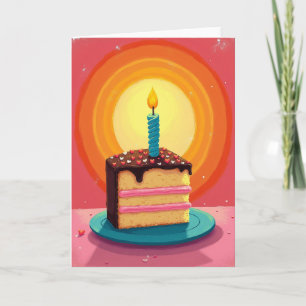 Candle Lit Birthday Treat Card
