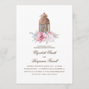 Candle Lit Lantern Rehearsal Dinner Invitation