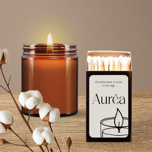 Candle Logo Branding Marketing Matches