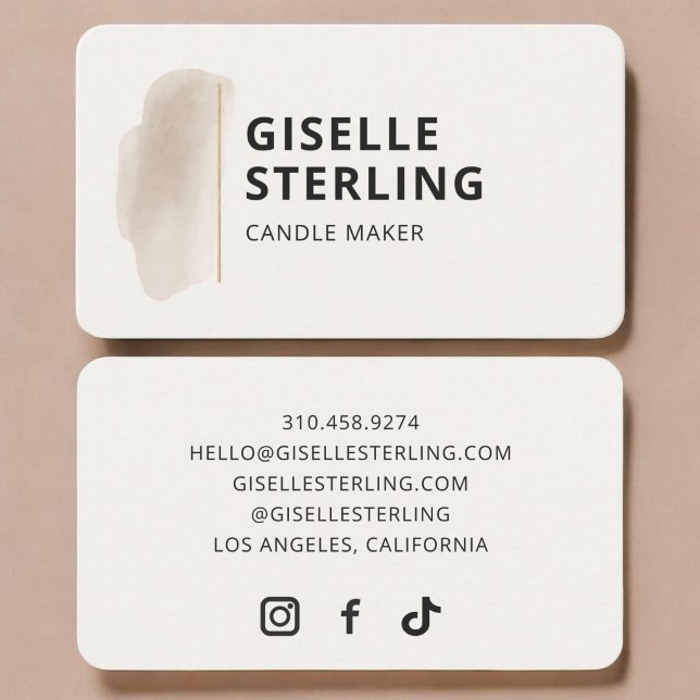Candle Maker  Business Card (Creator Uploaded)