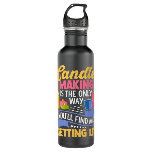 Candle Maker Candle Making Funny Pun Stainless Steel Water Bottle