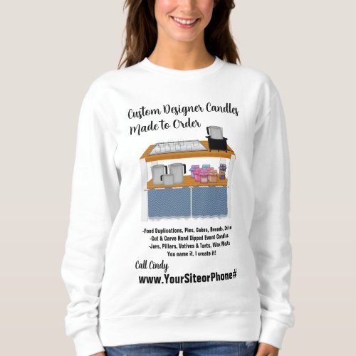 Candle Maker Workstation_Products Promoting Sweatshirt