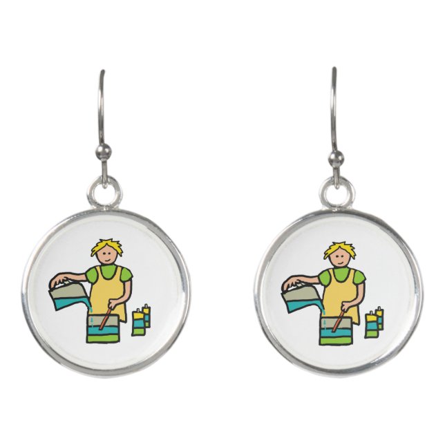 Candle Making Earrings (Front)