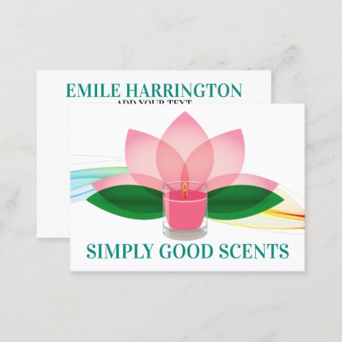 Candle Making Spa Retail Gift Shop Business Card