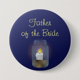 Candle Mason Jar Button